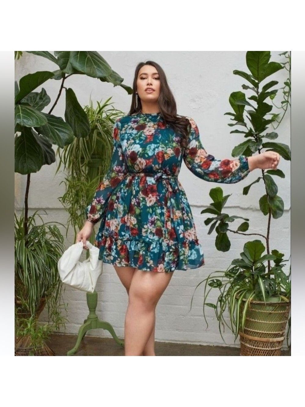Floral Long Sleeve Dress